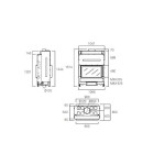 Recuperador de Calor a Lenha G 450 DC (Porta Guilhotina) - Rocal